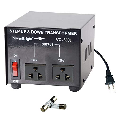 PowerBright 300 Watts Japanese Voltage Transformers, Step Up and Down