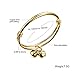 Fashion Gold Plated Small Bells Charms Bracelet Bangle For Unisex Baby Children Cute Gift Length Adjustable 4.7