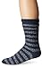 Heat Holders Ladies Twist Crew Socks, Size 5-9, Denim/Cream