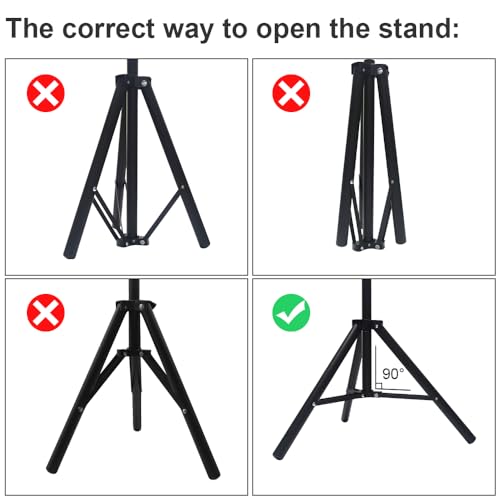 LEJIADA 150'' Portable Projector Screen with Stand, 4K HD Outdoor Movie Screen, 10-Year Exchange