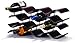 Oenophilia Bali Wine Rack, Ebony - 12 Bottle, Solid Wood, Elegant Modern Wine Rack, Table Wine Storage
