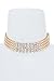 Boosic Crystal Chevron Choker Necklace For Women Gold Or Silver Tone
