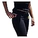 Clever Travel Companion Everyday Leggings Gym Pants - Pickpocket & Loss Proof Cute Pants Travel Tight Leggings - Seamless Workout Leggings for Women with Two Secret Hidden Pockets - Black