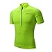 Spotti Men's Cycling Bike Jersey Short Sleeve with 3 Rear Pockets- Moisture Wicking, Breathable, Quick Dry Biking Shirt