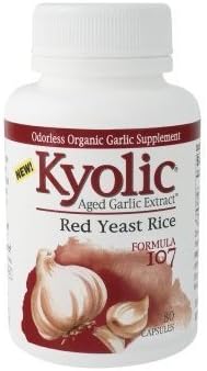 Wakunaga - Kyolic, Aged Garlic Extract, Phytosterols, Formula 107, 80 Capsules by Wakunaga