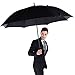 ZEKAR 54/62/68 Inch Windproof Large Golf Umbrella, Oversized Double Canopy Vented Waterproof Stick Umbrellas Automatic Open for Men Women, Including Wooden Handle Version