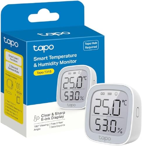 Thermomètre Intérieur Connecté WiFi, Hygromètre Écran E-Ink 2.7" T315
