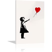 Amazon.com: Banksy Balloon Girl Banksy Red Balloon Girl Wall Art ...