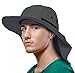 Sun Blocker Outdoor Sun Protection Fishing Cap with Neck Flap Wide Brim Hat for Safari Hiking Hunting Boating and Outdoor Adventures