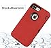 Annymall Case Compatible with iPhone 8 Plus/iPhone 7 Plus, [HEAVY DUTY] Built-in Screen Protector Tough 4 in1 Rugged Shorkproof Cover for Apple iPhone 7 Plus & iPhone 8 Plus (Red)