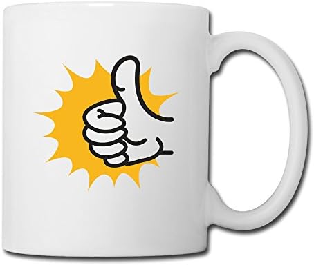 RUTH Thumbs Up Smiley Face Coffee Mug