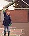 OAKI Children's Rain Jacket, Navy/Green 6