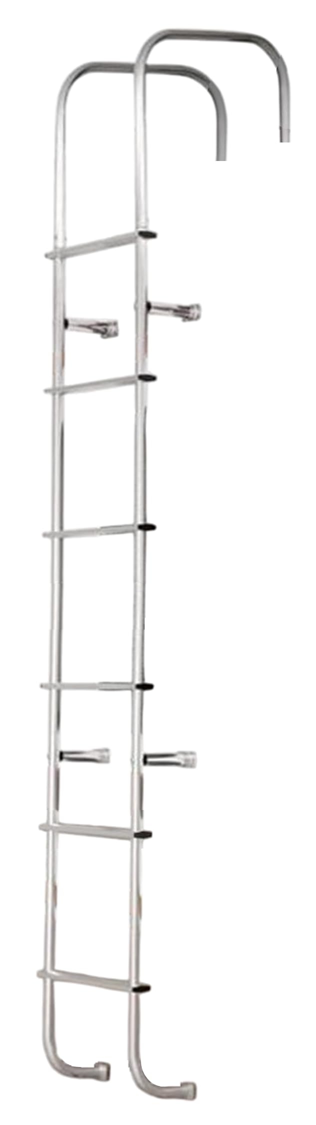 Photo 1 of **MISSING PARTS**Surco 502L Universal Straight RV/Motorhome Aluminum Exterior Ladder - Compatible with all RVs with Vertical Rear Panel Regardless of Make or Model; Brite Dipped Polished Finish