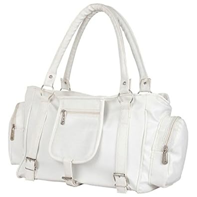Lady Bar Womens Leather Handbag (White)