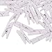 100 pieces Small Wooden Clips | White Clothespins | Decorative Mini Craft Pegs Set For Photos Gift Decoration for Parties