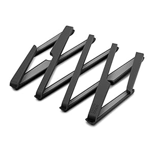 Joseph Joseph Stretch Siliconen pannenstandaard, Onderzetter voor Keuken Werkblad – Zwart