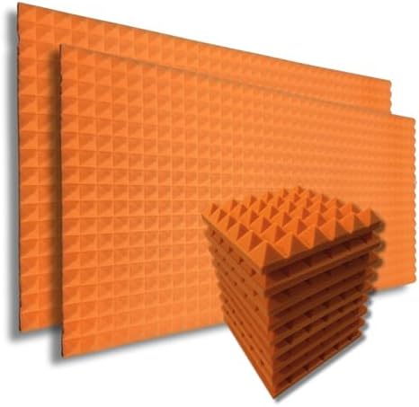 MMT ACOUSTIX ® Soundproofing Pyramid Acoustic Foam Panels High Density ...
