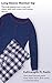 PajamaGram Family Christmas Pajamas Set - Snowfall Plaid Matching Pajamas, Blue