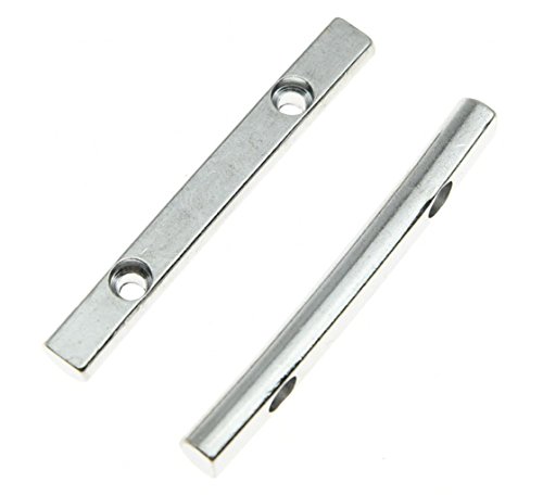 KAISH 2pcs Chrome 44.5mm Guitar String Retainer Bar for Floyd Rose Guitar