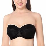 Delimira Women's Underwire No Padding Ultra Support Convertible Strapless Bra