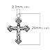 JGFinds Cross Crucifix Charm Pendants - 100 Pack, two sizes of 50 each, 1 1/8