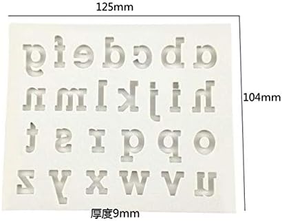 Mjoepr Creative Majuscule Minuscules Anglais 26 Az Lettre Alphabet Chocolat 3d Fondant Decoration De Gateau Gumpaste Outils Moules Minuscules Amazon Fr Cuisine Maison