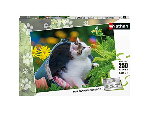 Nathan- Puzzle 250 pièces Petit chaton curieux Bambini, Colore, 4005556868766