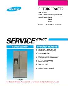 RS265TDRS REFRIGERATOR service manual: SAMSUNG: Amazon.com: Books