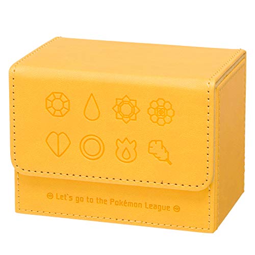 ポケモンセンターオリジナル ポケモンカードゲーム フリップデッキケース Gym Badges Kt Yellow 的详细信息 日本商品代购 From Japan