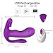 Wearable G-spot P-spot and Clitoris 3 Motors Vibrator with 9 Vibrating Modes and Intelligent Heating, Treediride Mermaid Waterproof Remote Control Butterfly Anal Vibrator for Female Couple Play