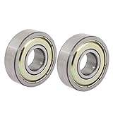 uxcell 2 Pcs 6000Z Dual Shielded Sealed Deep Groove Ball Bearings 26mm x 10mm x 8mm