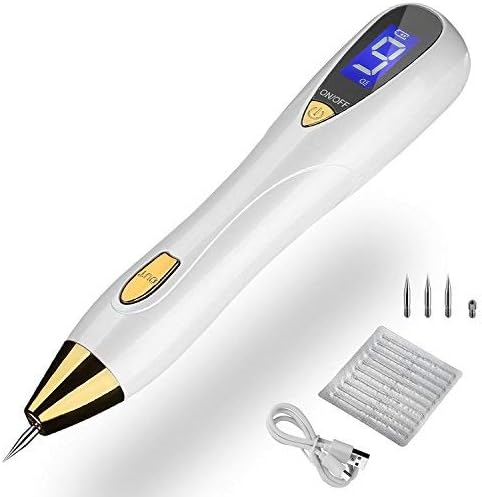 LESTAVEN Pen 9 Levels LED Spotlight 1 Makeup Bag Silver for Freckle Dot Dark Spot Tattoo Wart