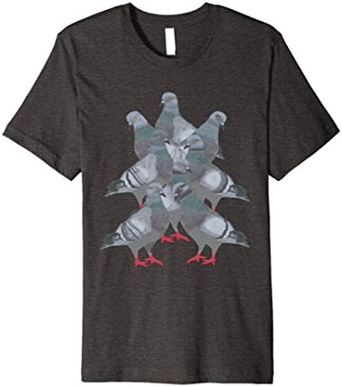 Mens Pigeon T-Shirt Medium Dark Heather