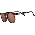 goodr Nine Dollar Pour Over Polarized Round Sunglasses for Men & Women, Small Sized (Circle G), Brown Translucent Frames with Brown Non-Reflective Lens, UV400 Protection, No Slip, No Bounce