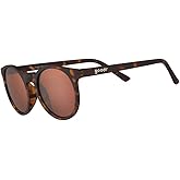 goodr Nine Dollar Pour Over Polarized Round Sunglasses, Small Sized (Circle G), Brown Translucent Frames with Brown Non-Reflective Glare Reducing Lens, UV400 Protection, No Slip, No Bounce