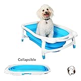 BaileyBear Porta Tubby Collapsible Portable Foldable Dog Cat Bath Tub, Expandable Grooming Washing Accessory for Small Medium Pets, 31.5