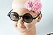 KD3083-vp Babies infant (0~12 months) Retro Round baby Sunglasses (black)