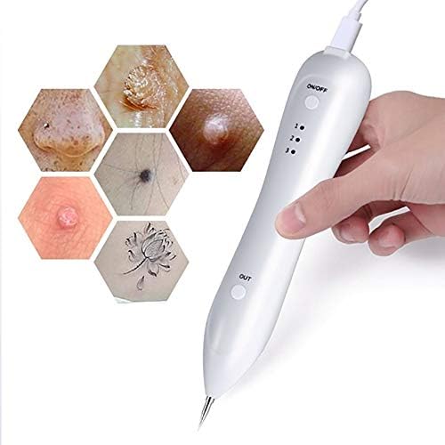 XSGDMN Electric beauty pen portable with LED tools to remove skin labels, dark spots, freckles, moles and tattoos safe USB rechargeable