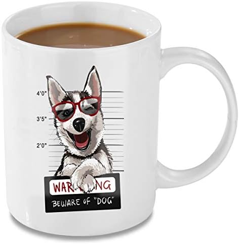 Coffee Mug, 11oz Funny Coffee Mug: Dog, Unique Ceramic Novelty Holiday Christmas Hanukkah Gift for Men and Women Who…