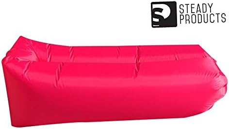 Inflatable Air Lounger| For Camping and Pool Relaxation| Portable Outdoor Air Sofa| Camping Couch| Beach Lounge Blow-up Lounger| Air Chair w/ Drawstring Travel Bag