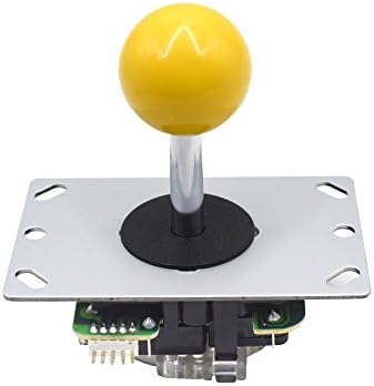Amatek Yellow Ball 5 Pin Micro Switches 8 Way Arcade Joystick Replacement Cable Parts For Mame Jamma Arcade Usb Encoder PC Game Cabinet DIY Joystick and Button Kit