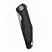 Kershaw Atmos Folding Pocketknife (4037); 3-in. 8Cr13MoV Stainless Steel Drop Point Blade; Black G10 Handle with Carbon Fiber; Inset Liner Lock; KVT Manual Open; Reversible Deep-Carry Pocketclip; 1 oz