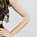 1 Pair Elastic Compression Arm Sleeves Shaper Sleeve Protective Upper Arms Shaper Sleeve for Sport Fitness (Beige)