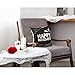 Jetec 4 Pieces Halloween Pillow Case 18x18 Inch Set of 4 Throw Cushion Cover Linen Pillow Happy Halloween Linen Sofa Bed Throw Cushion Cover Decoration