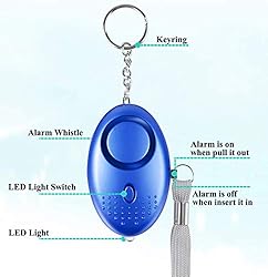 ROMILE Safe Sound Personal Alarm - 6 Pack【Siren