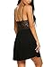 Ababoon Womens Sleepwear Lace Lingerie Chemises V Neck Full Slip Babydoll Nightgowns Sexy Sleep Dress Black