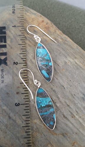Rare Ithaca Peak Turquoise, earrings.