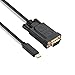 ITD ITANDA USB-C to VGA Cable (1.8m / 6ft), Thunderbolt 3 Type C to VGA Male Converter for New MacBook Google Chromebook Pixel,XPS 13 15