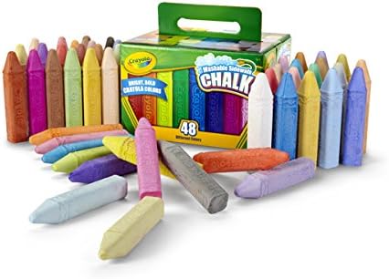 CRAYOLA Washable Sidewalk Chalk, 48 Assorted Bright Colors, 48 count (Pack of 1) - Image 3