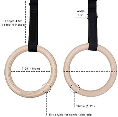Grist CC Anillas De Gimnasia, Ejercicio Gimnasio Anillos para Pull ...